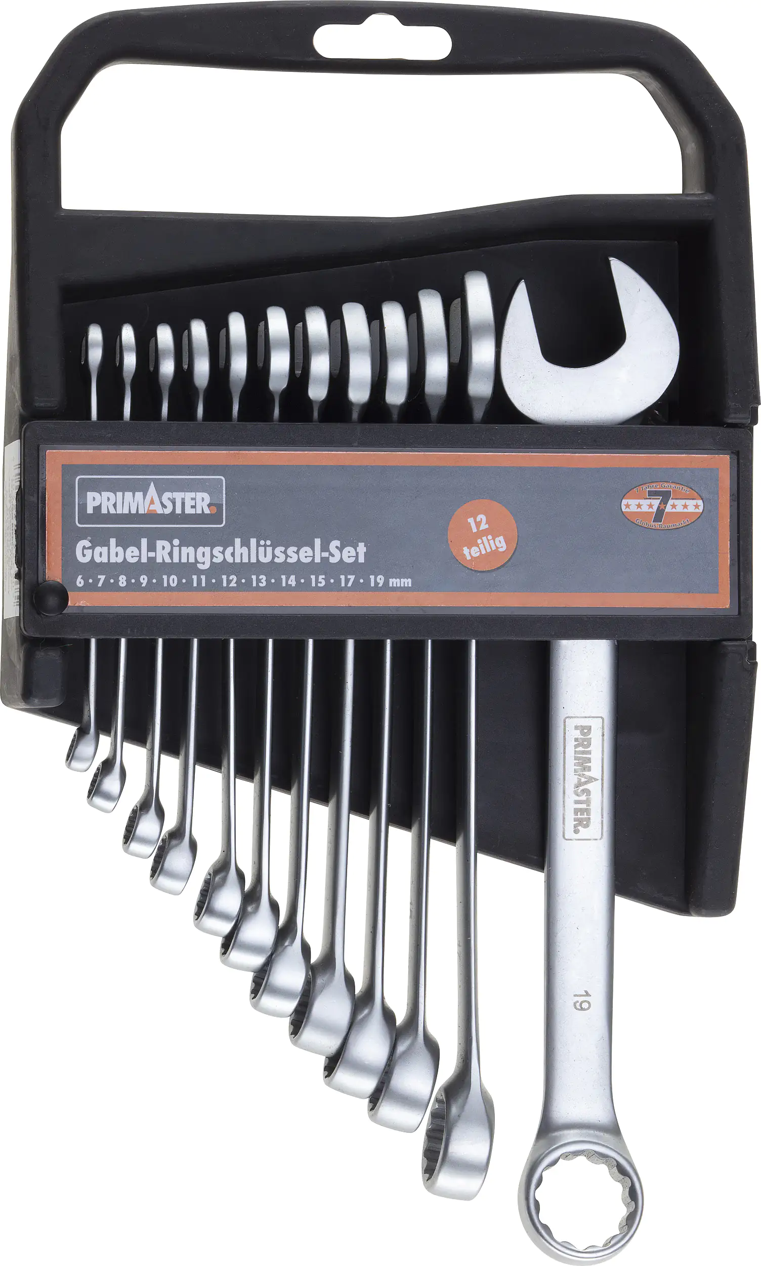 Primaster Ring-Maulschlüssel-Set 12-teilig 6 - 19 mm