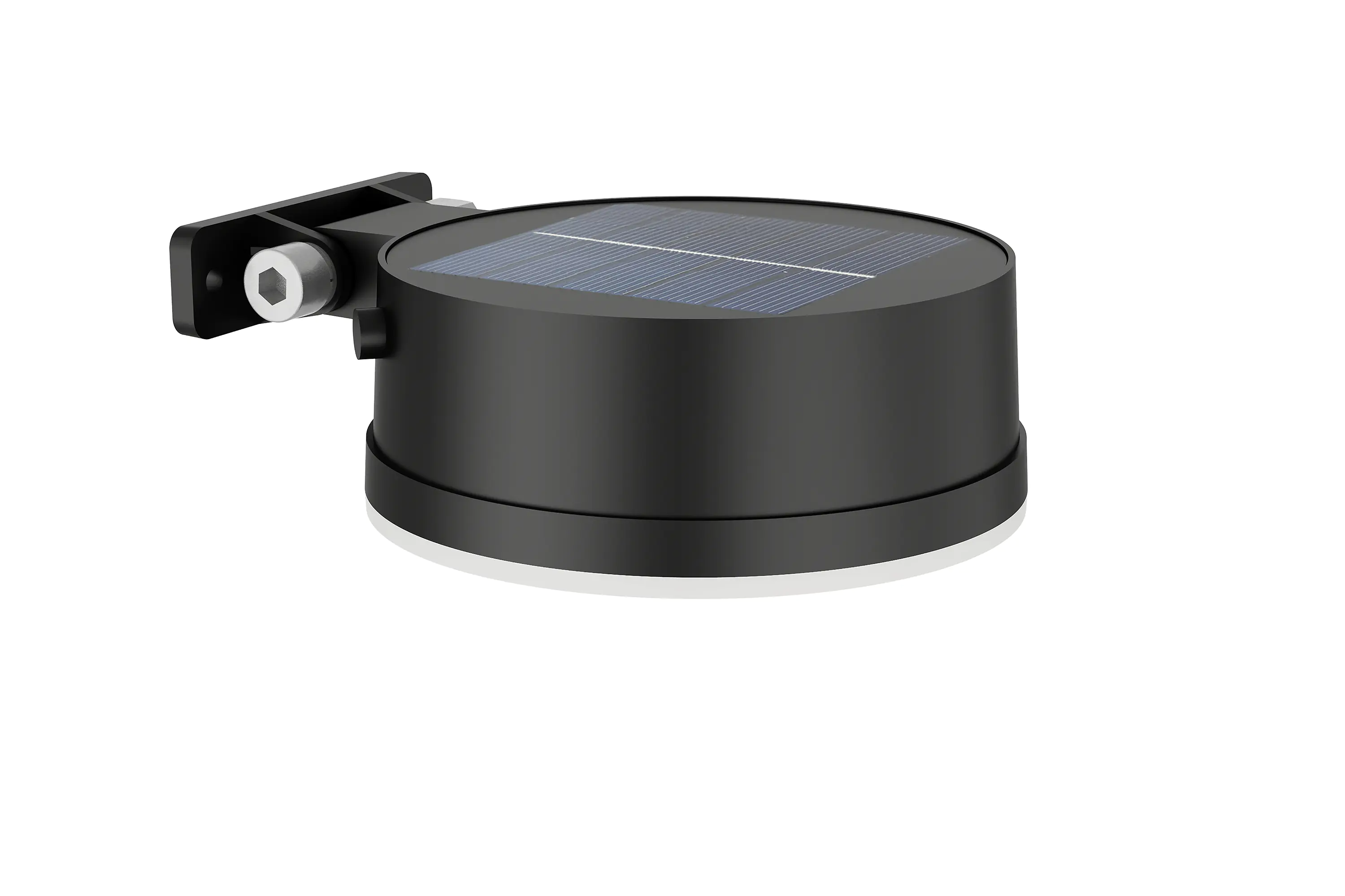 Solar Wandleuchte Vynce rund 14 x 11,7 x 5,4 cm schwarz