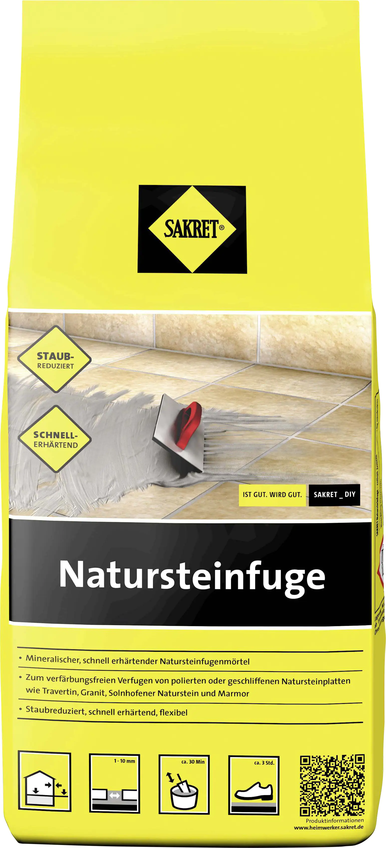 SAKRET Natursteinfuge 1 - 10 mm basalt 5 kg