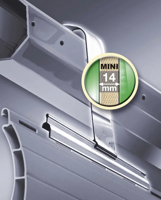 Schellenberg Rollladenaufhängung für System Mini silber