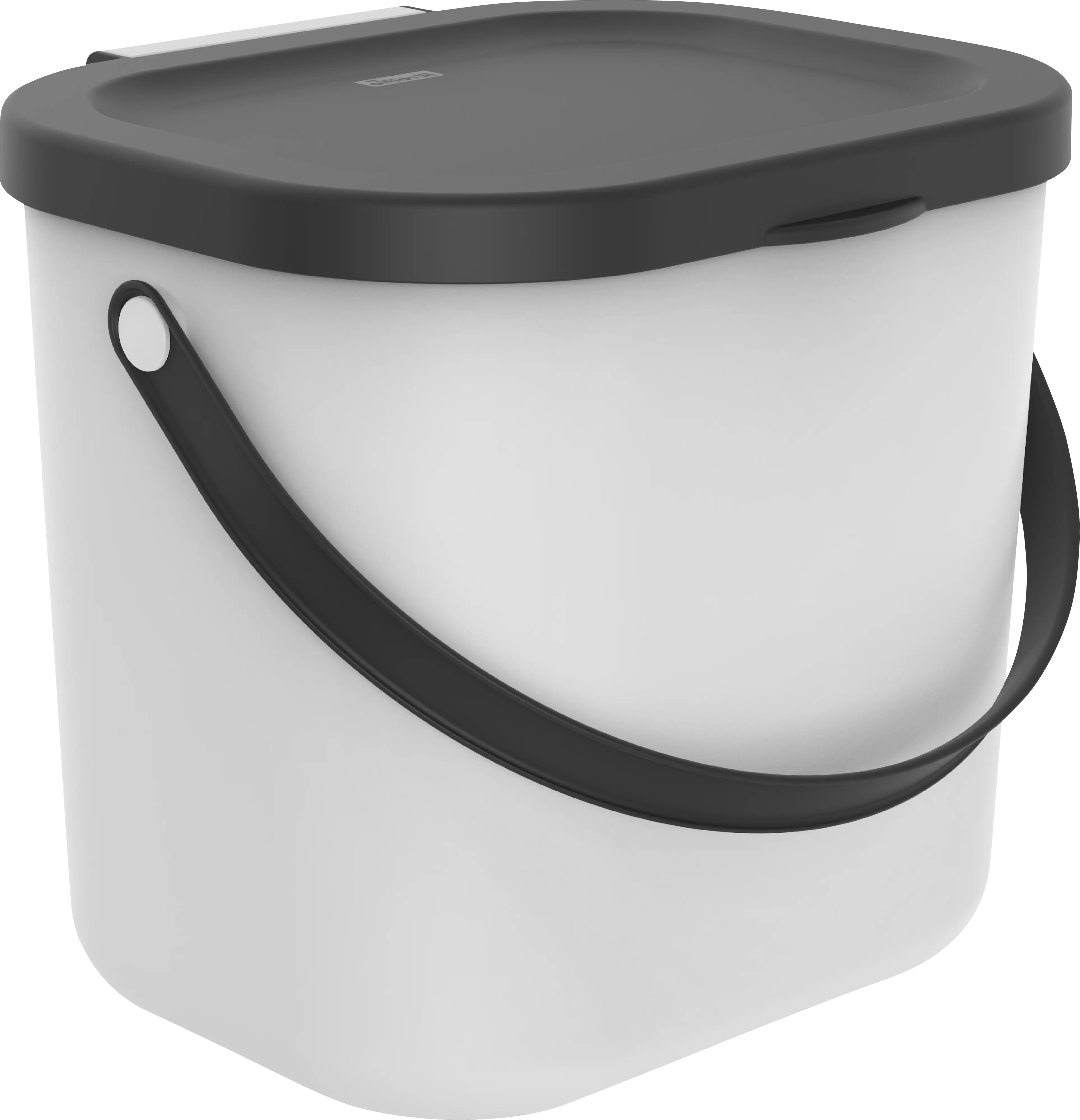 Rotho Mülltrennungssystem Albula 6 L mistletoe white Recyclingbehälter