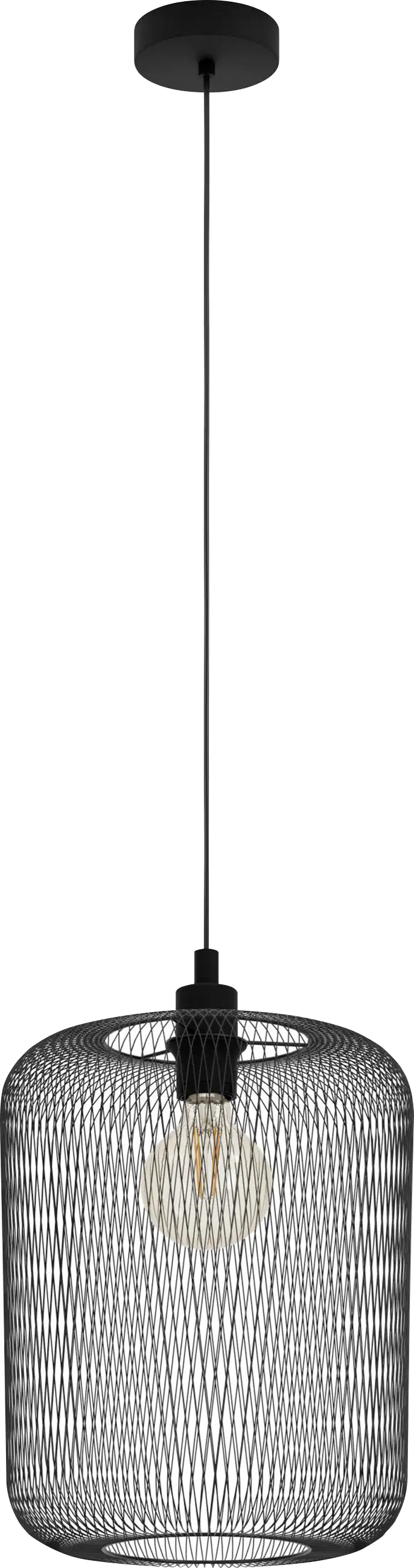 Eglo Pendelleuchte Wrington schwarz Ø 30 cm E27