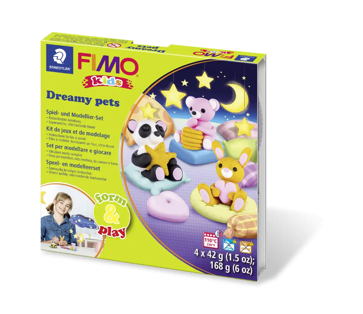 FIMO Modelliermasse kids form&play Dreamy Pets