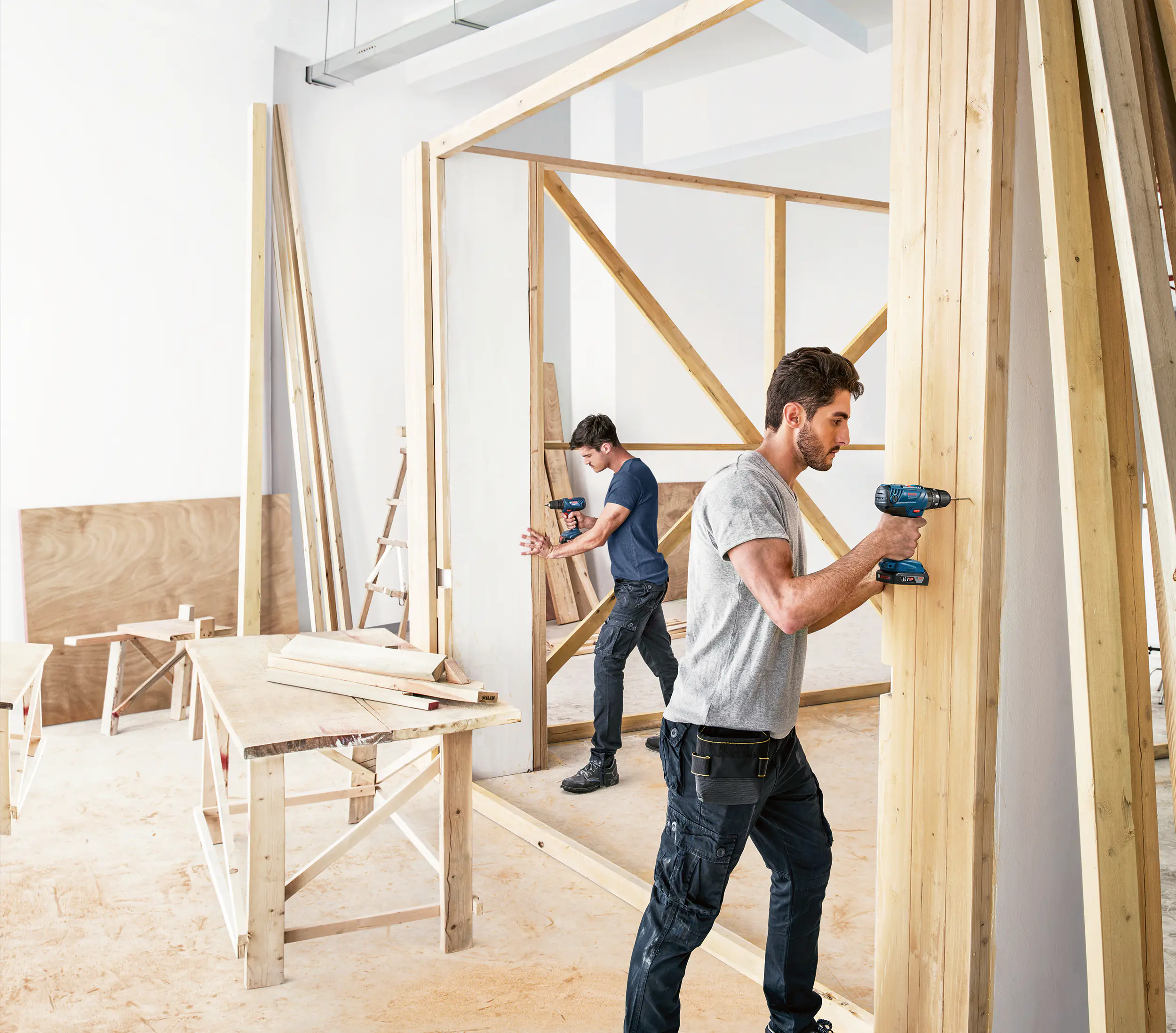 Bosch Professional Akku-Schlagbohrschrauber GSB 18V-21 2 Ah inkl. 2x Akku