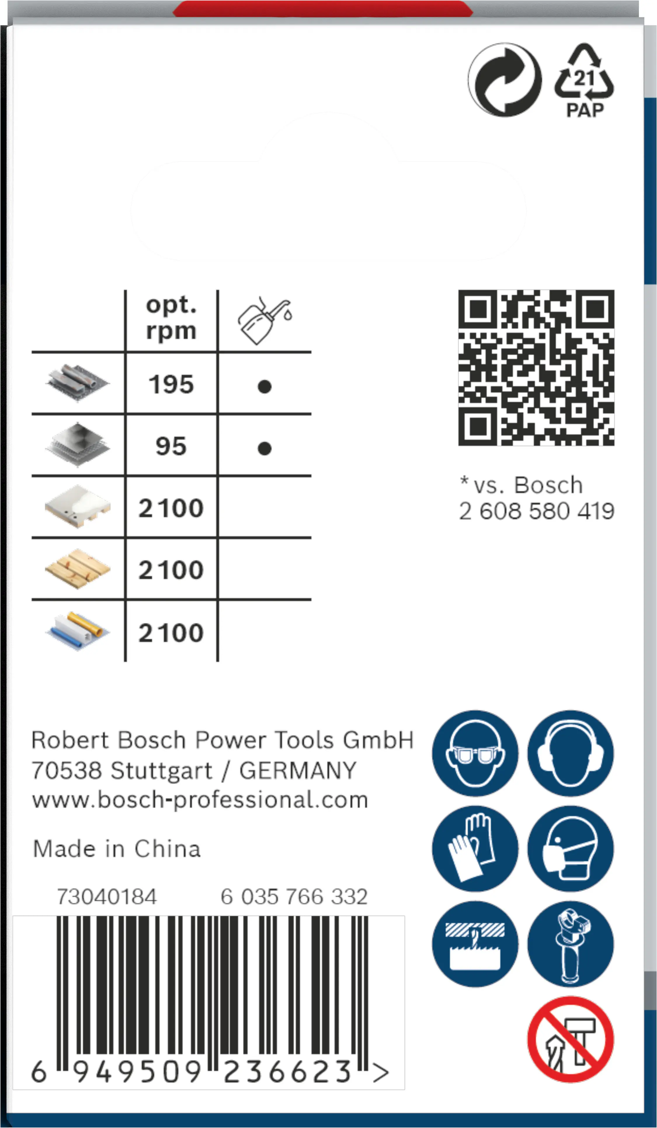 Bosch PRO Multi Material Lochsäge 44 mm mit Gewinde