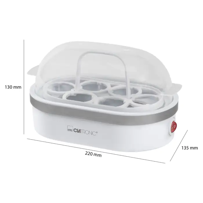 Clatronic Eierkocher EK3497 Zubereitung von bis zu 6 Eiern