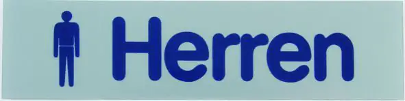 Conacord Klebeschild "Herren"