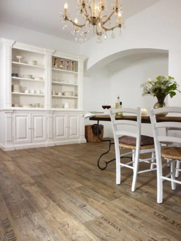 Andiamo Bodenbelag Vinyl Silent Coupon Holzdessin Stabparkett braun 4 m breit - im Wunschmaß