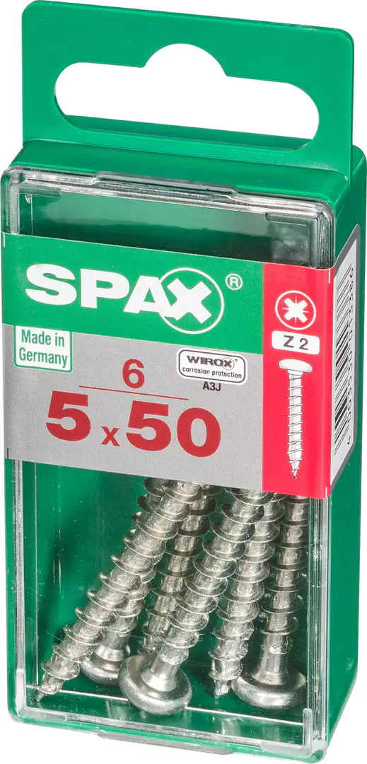 Spax Universalschrauben 5.0 x 50 mm TX 20 - 6 Stk.