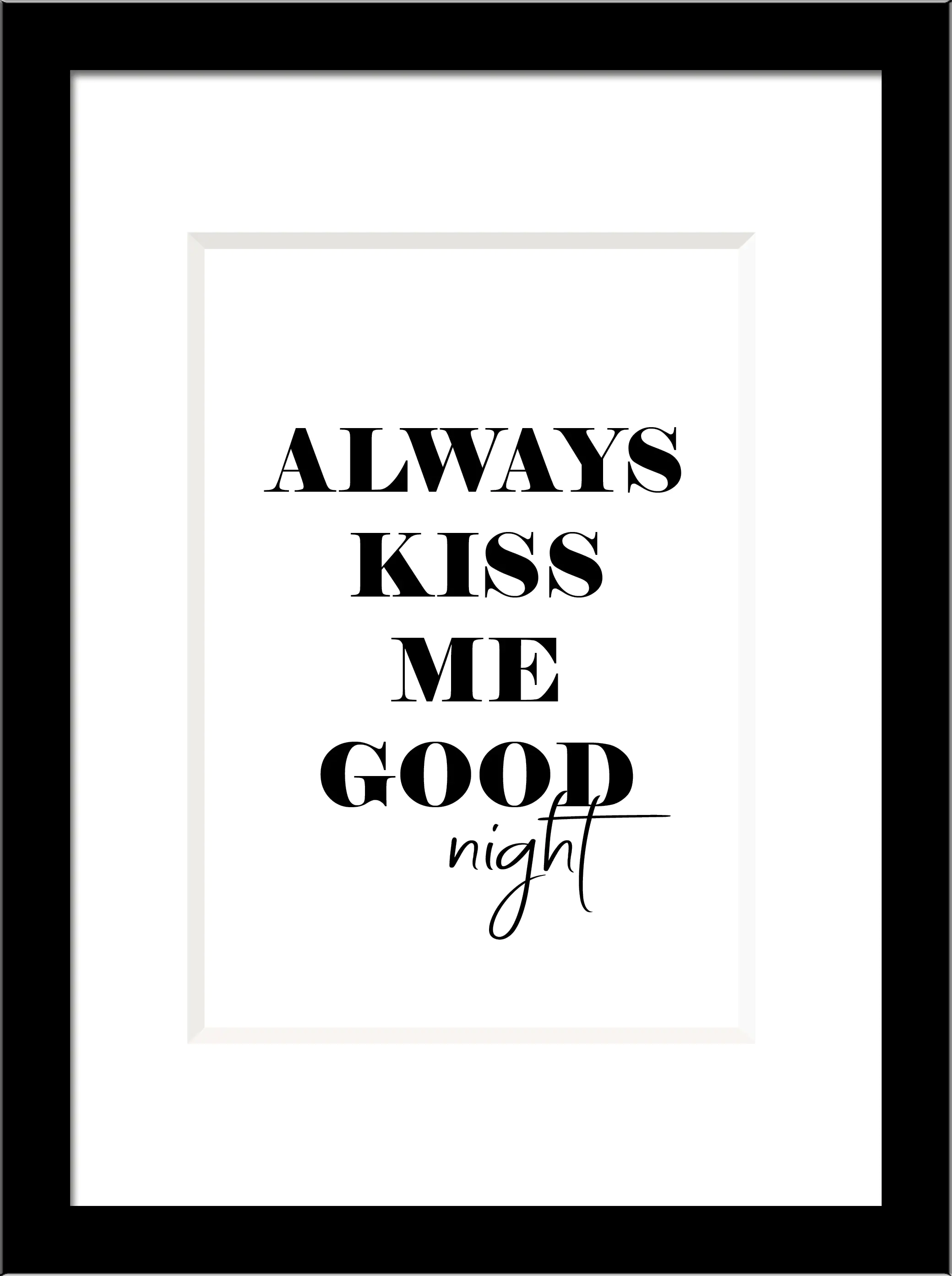 Holz Bilderrahmen Baltic schwarz 15 x 21 cm