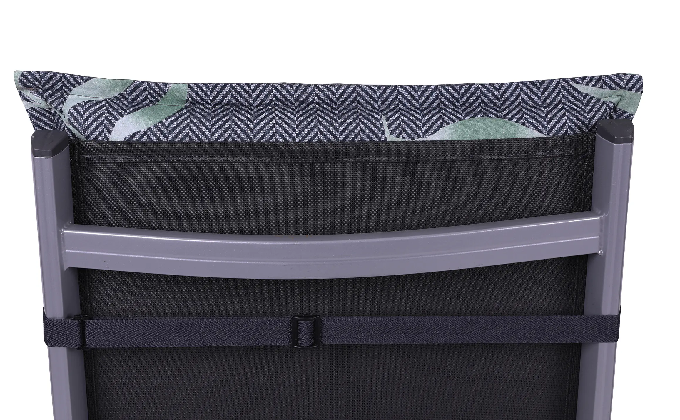 GO-DE Gartenstuhlauflagen niedriglehner 100 x 50 x 7 cm Blumen-Motiv anthrazit