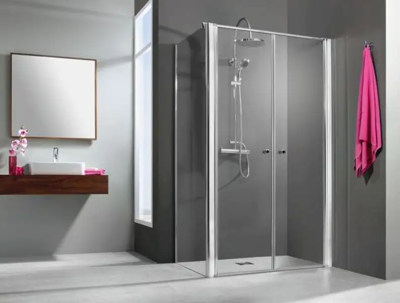 Breuer Elana Seitenwand zu Pendeltür 80 cm breit Alu silber Klarglas hell Breuer Elana Seitenwand zu Pendeltür 80 cm breit Alu silber Klarglas hell