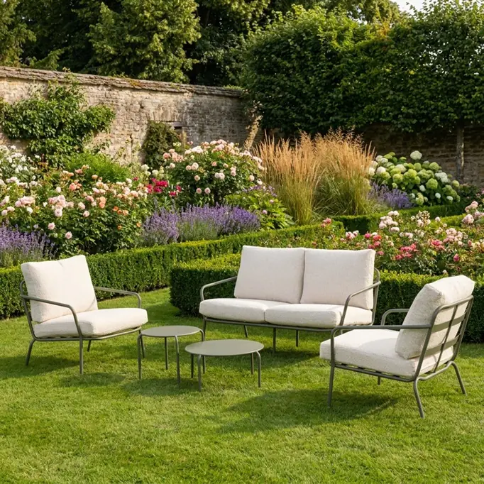 Primaster Gartenmöbel-Set Locarno 2 Sitzer Stahl