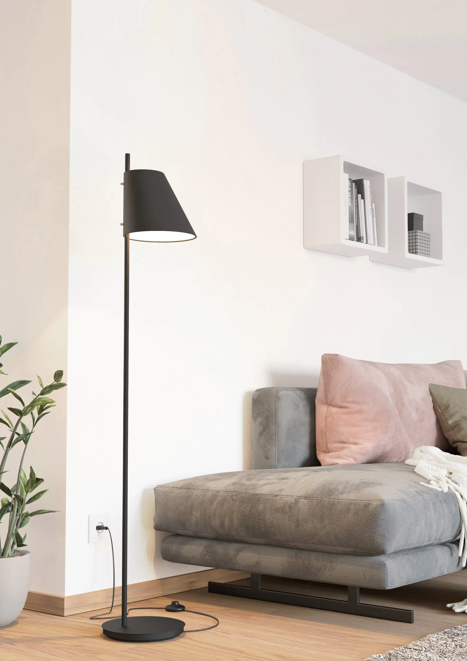 Eglo Stehleuchte Estaziona schwarz Eglo Stehleuchte Estaziona schwarz