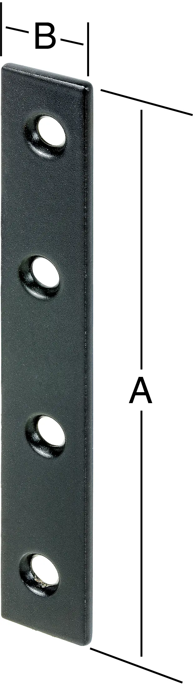 Vormann Verbindungsblech 100 x 15 mm Stahl schwarz Vormann Verbindungsblech 100 x 15 mm Stahl schwarz