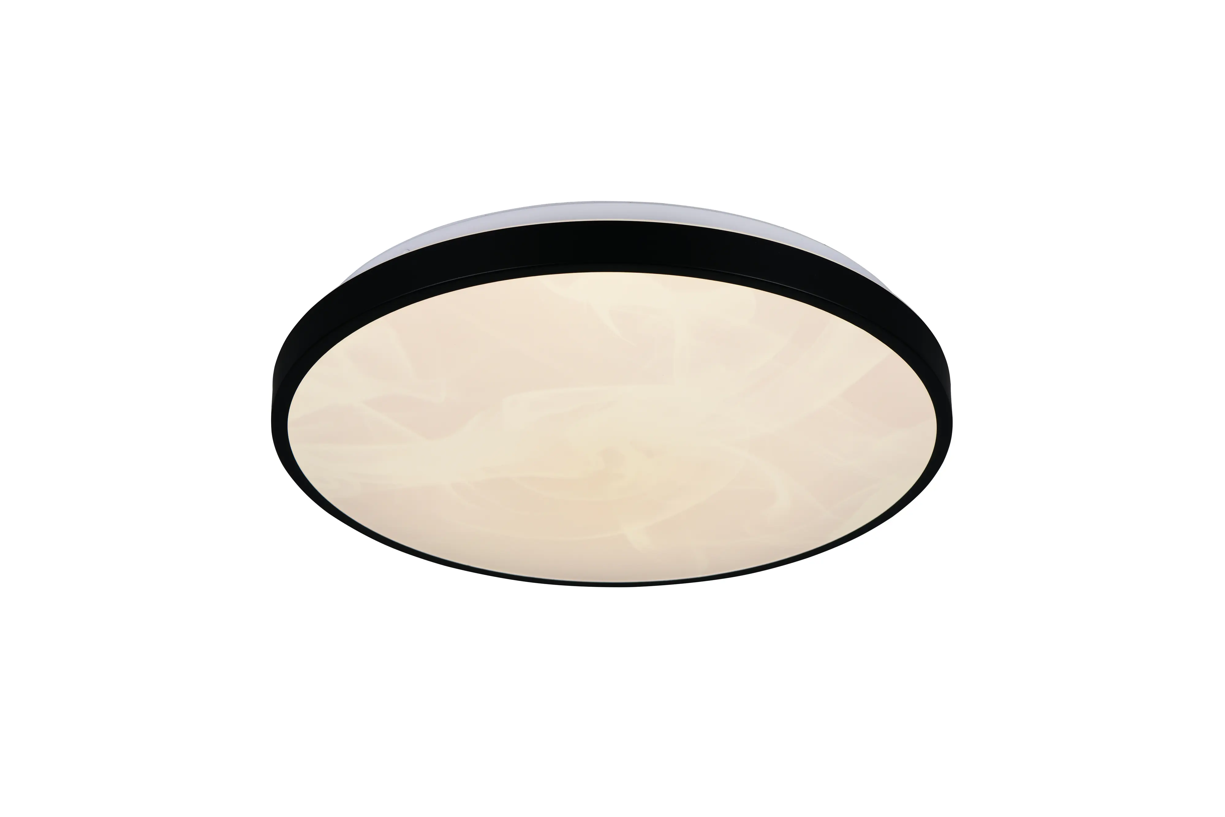 Trio LED-Deckenleuchte Fena Ø38,5 cm schwarz matt DIP-Switch