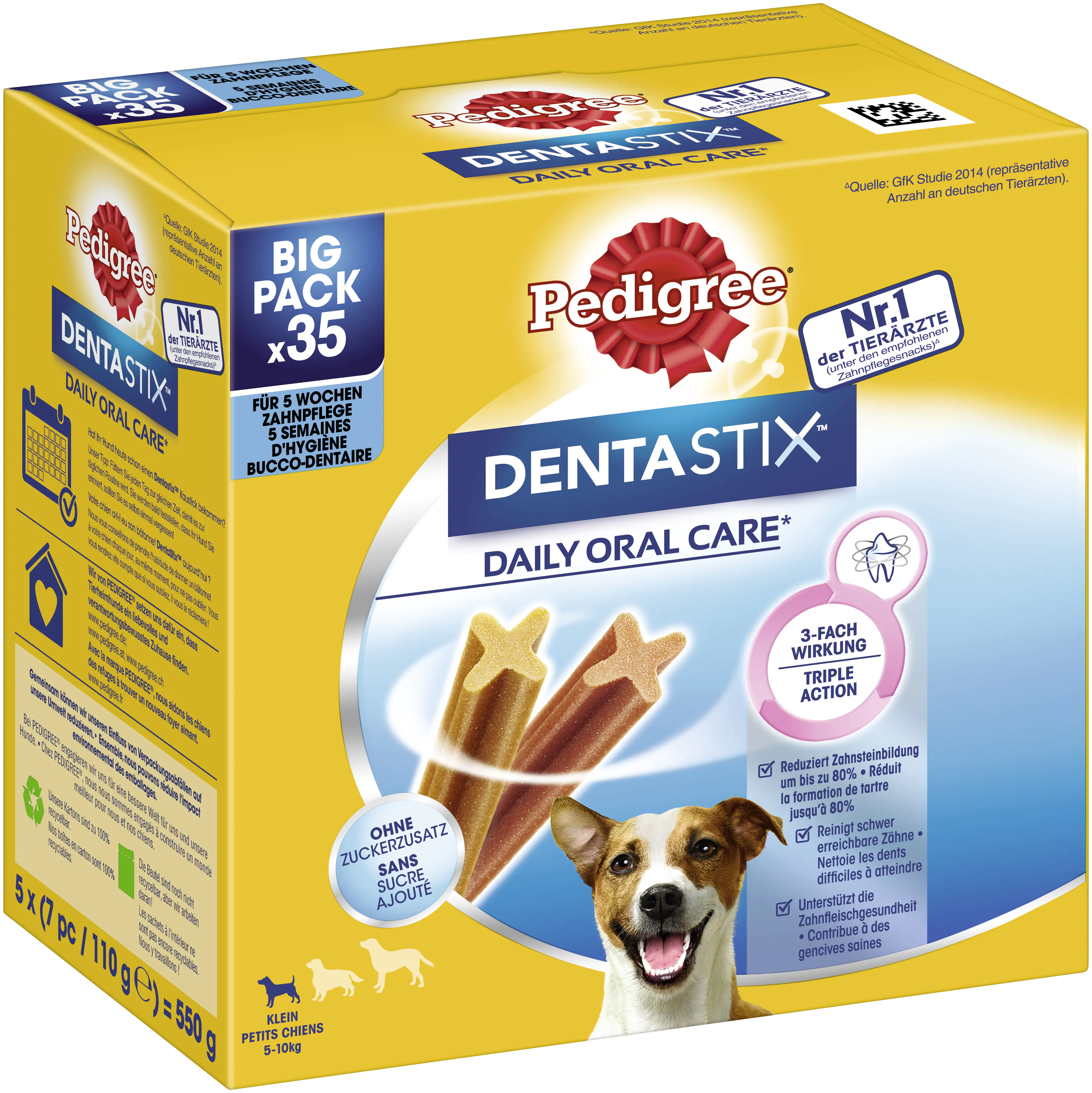 Pedigree Hundesnack Denta Stix Daily Oral Care 550 g / 35 Stück