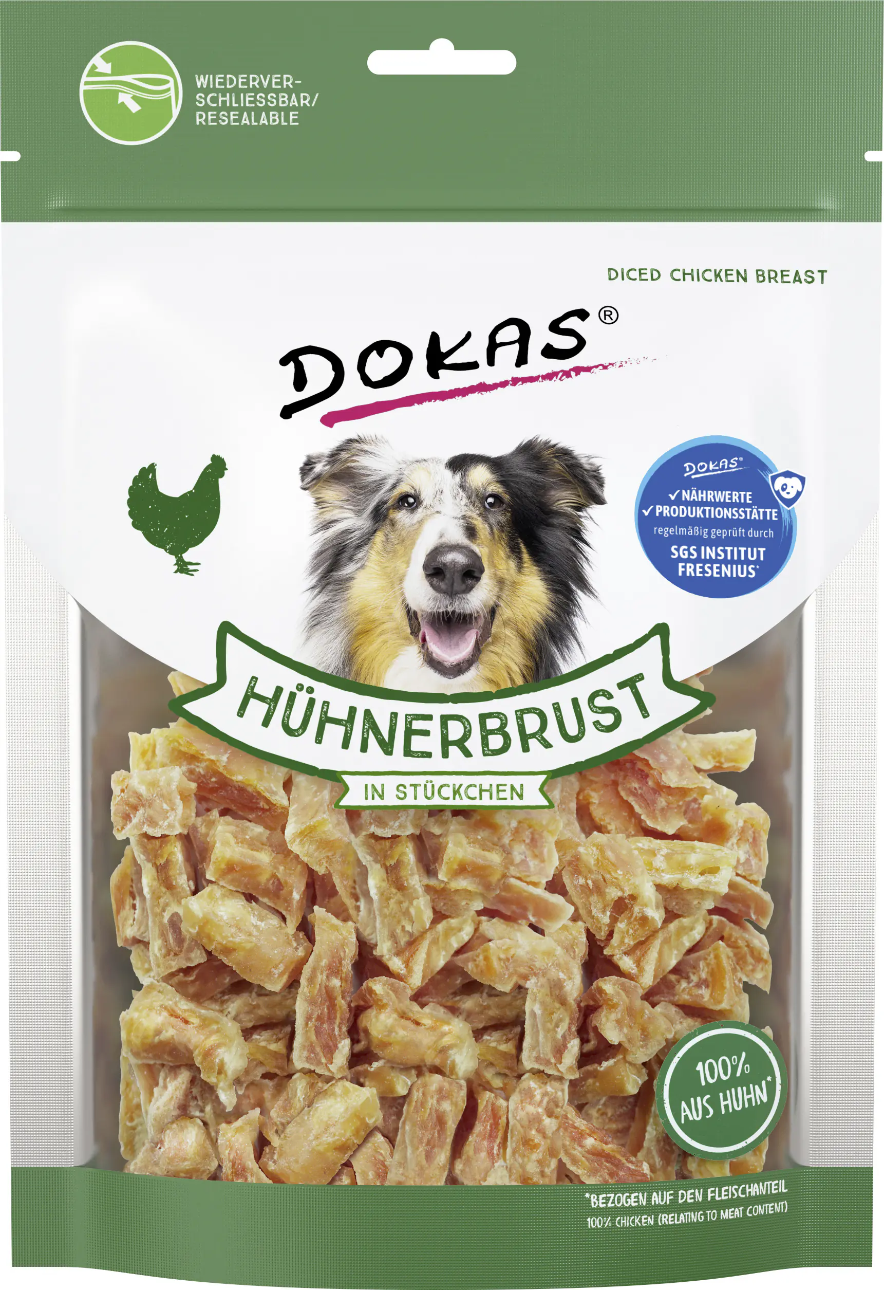Dokas Hühnerbrust in Stückchen 200 g