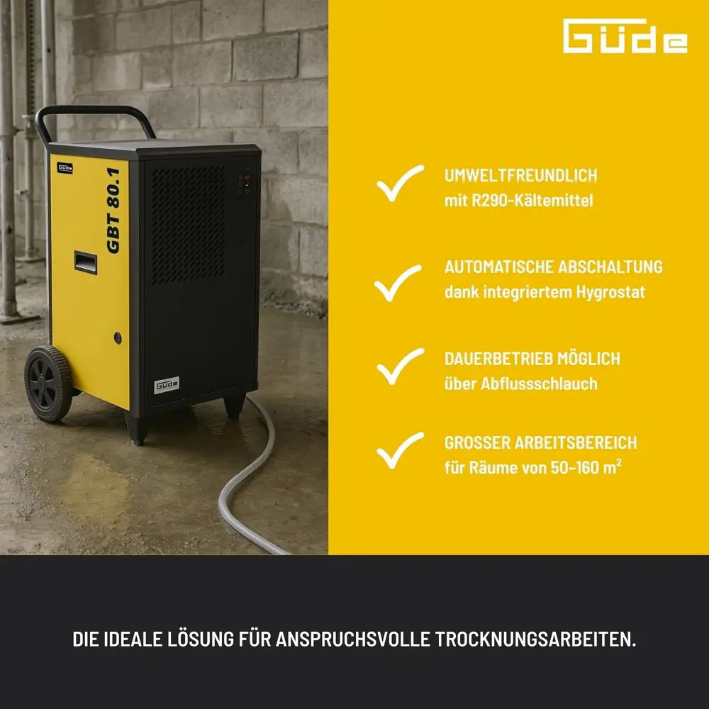 Güde Bautrockner GBT 80.1 1300 W 80 l/Tag