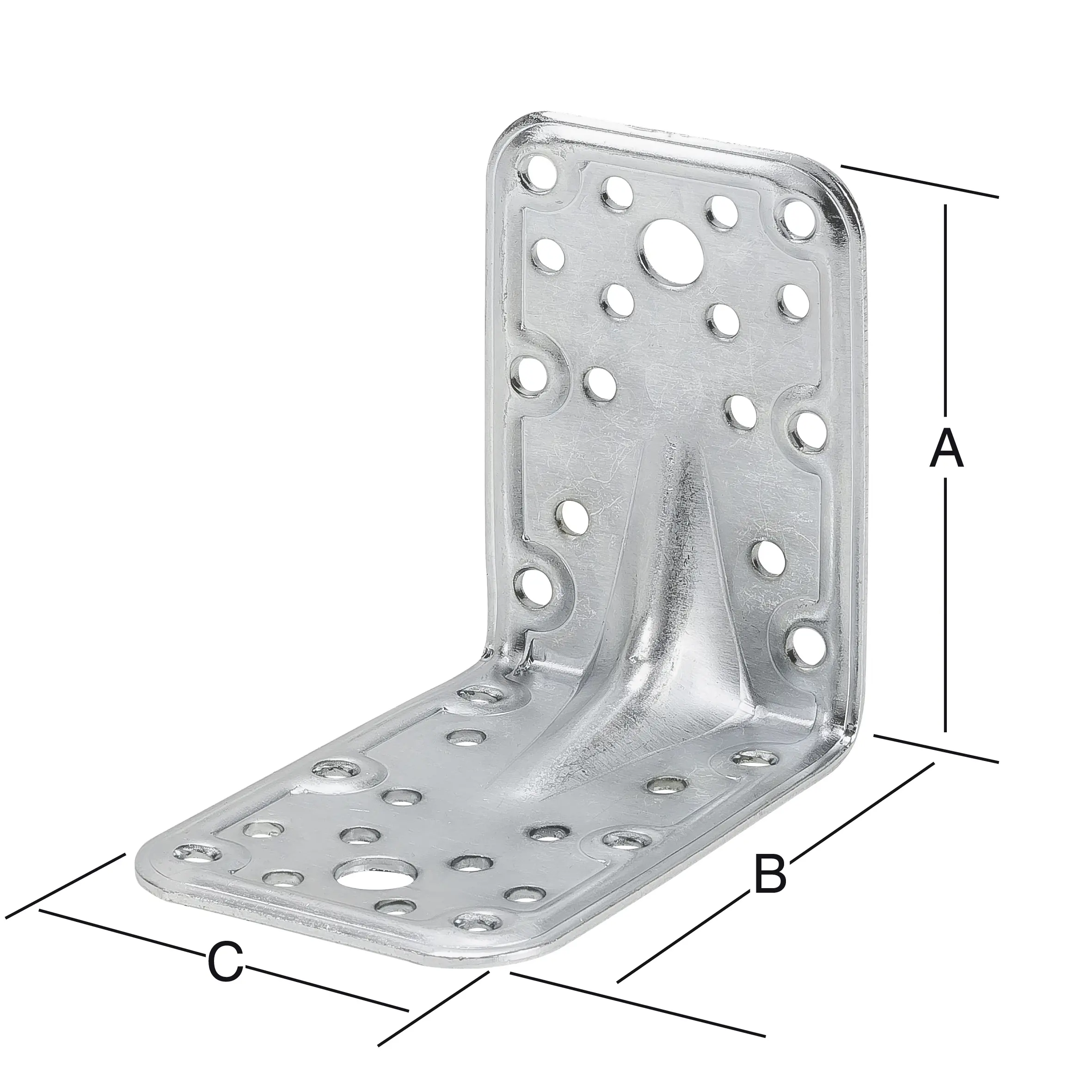 Vormann Combi-Winkelverbinder verzinkt 90 x 90 x 65 mm