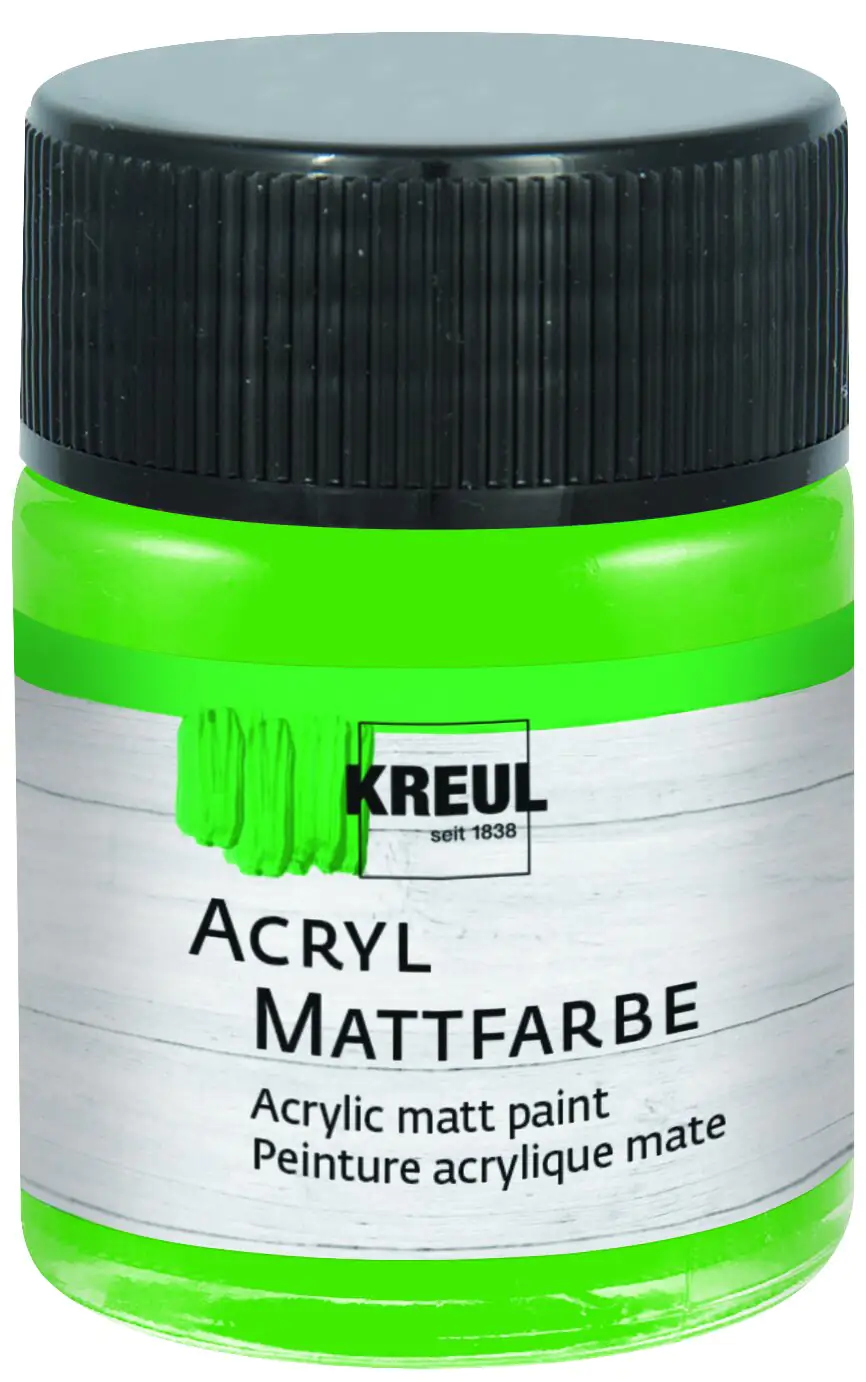 Kreul Acryl Mattfarbe hellgrün 50 ml
