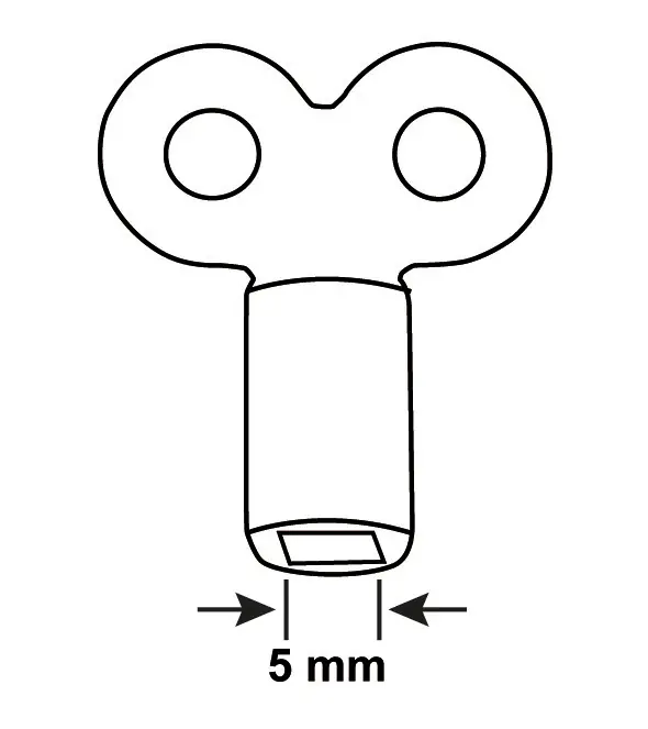 Cornat Heizkörper-Entlüfter Schlüssel venickelt