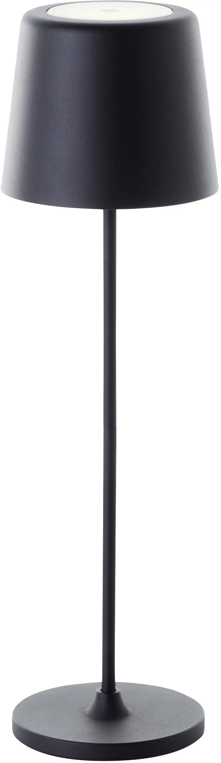 Brilliant LED Akku-Tischlampe Kaami 37 cm dimmbar USB-Kabel schwarz warmweiß 