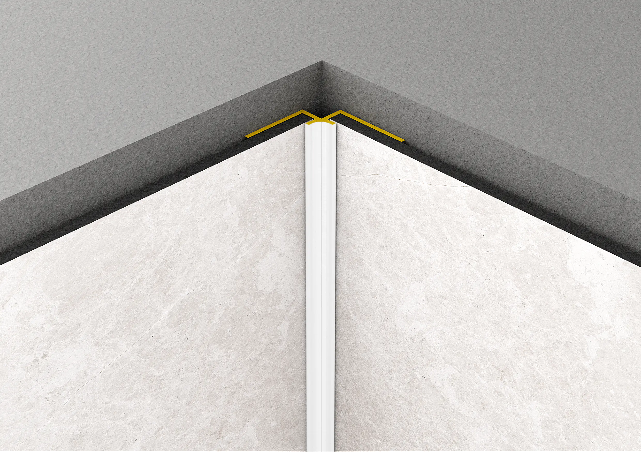 Rock the Wall Innenecke weiß 280 x 2,5 x 2,5 cm