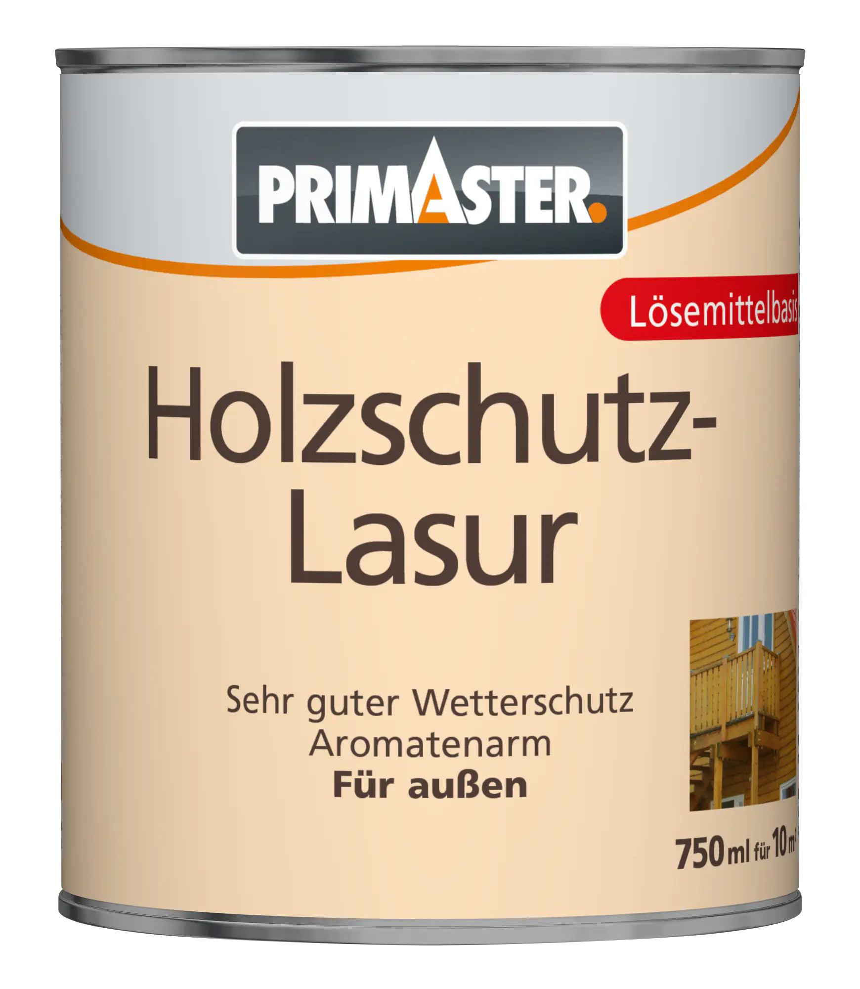 Primaster Holzschutzlasur 750 ml ebenholz