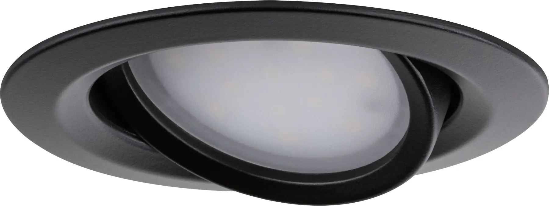 Paulmann LED Einbauleuchte Nova 3er-Set schwarz matt schwenkbar Ø 9,3 cm 