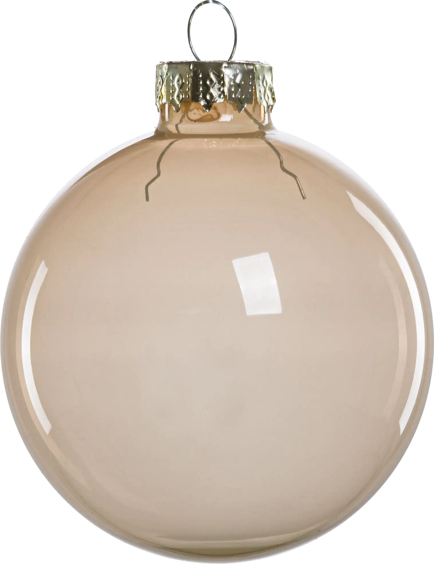 4333692642934_04 TrendLine Weihnachtskugeln aus Glas Ø 5/ 5,7/ 6,7 cm champagner 42 Stück