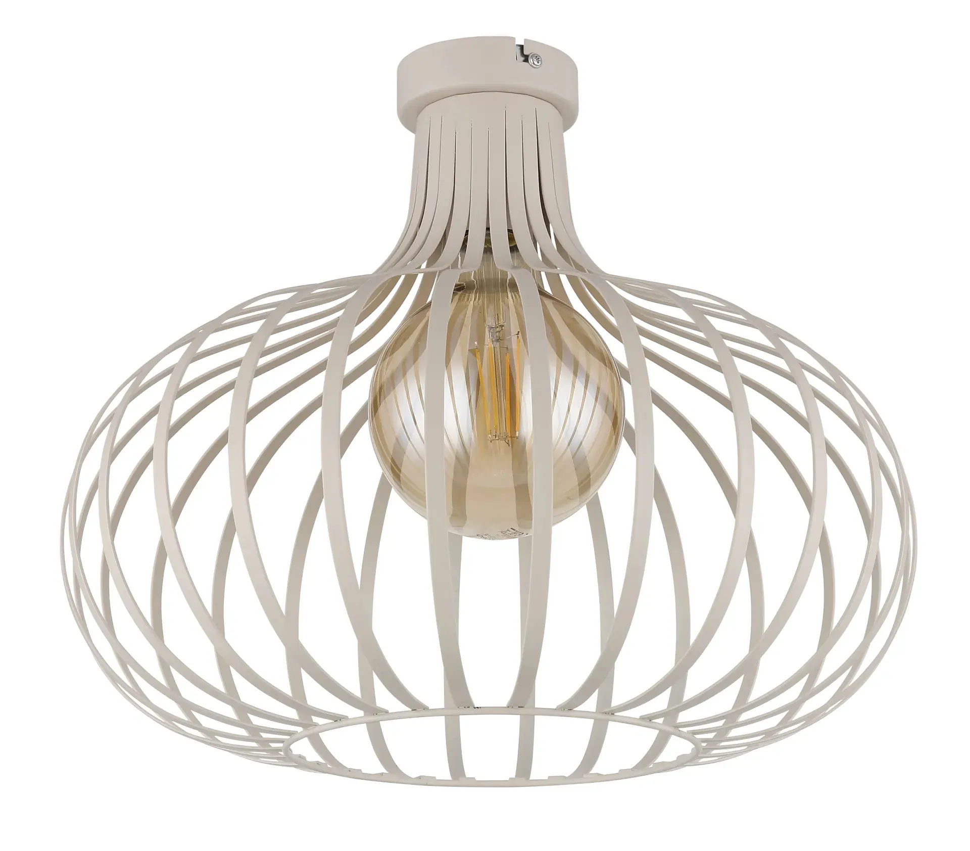 Globo Deckenleuchte Mateo Ø 40 x 35 cm cremefarben matt