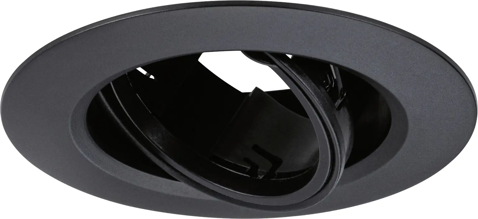 Paulmann LED Einbauleuchte 3er-Set schwarz schwenkbar Ø 9 cm   