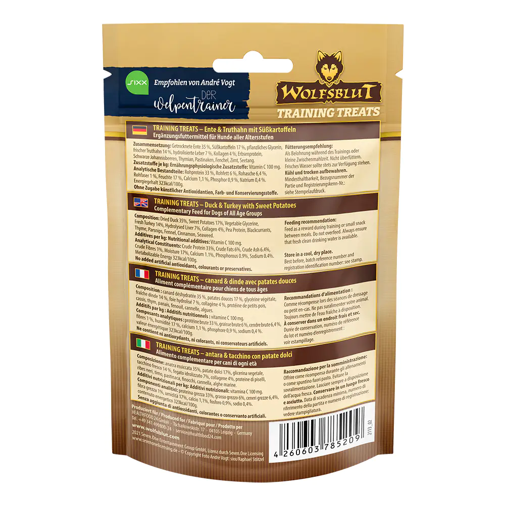 Wolfsblut Wild Duck & Turkey Training Treats - Ente & Truthahn 70 g