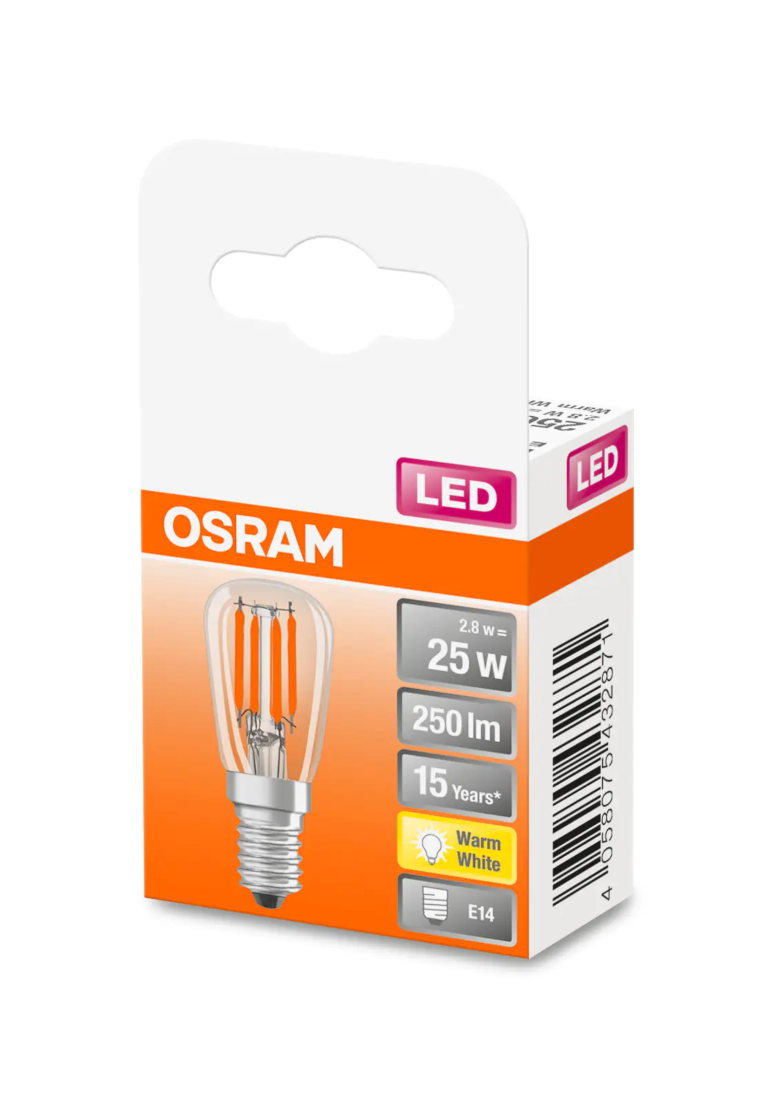Osram LED Leuchtmittel Special T26 25 E14 2,8W warmweiß, klar