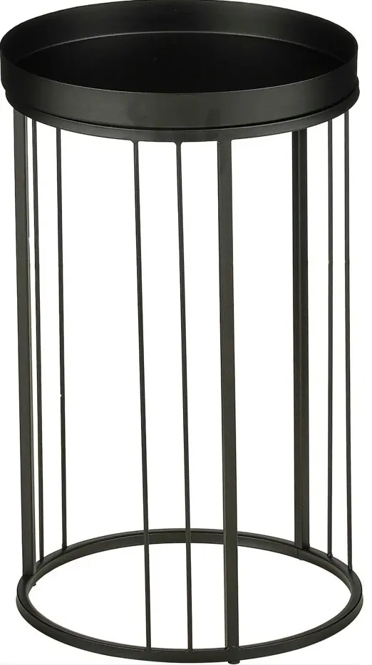 Mica Decorations Beistelltisch Beth 40 x 25 cm schwarz