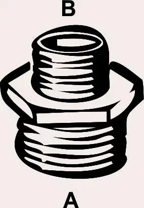 Cornat Temperguss-Reduziernippel 1" x 3/4" verzinkt