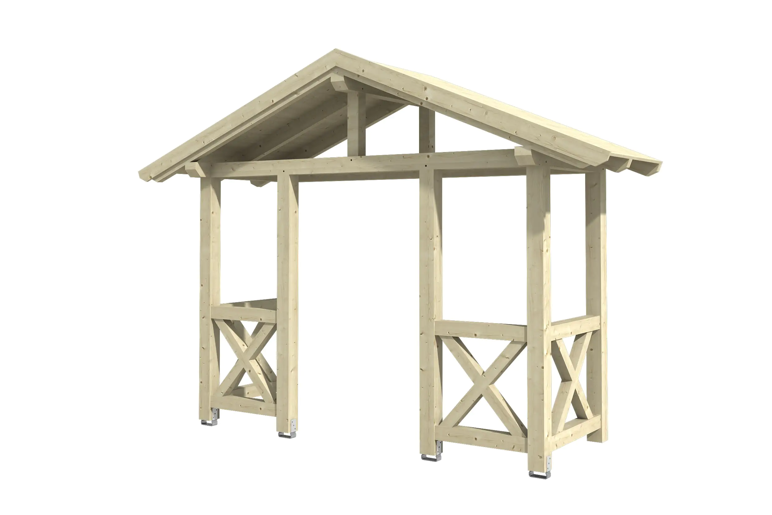 SKAN HOLZ Vordach Stralsund Typ 5 360 x 139 cm, natur