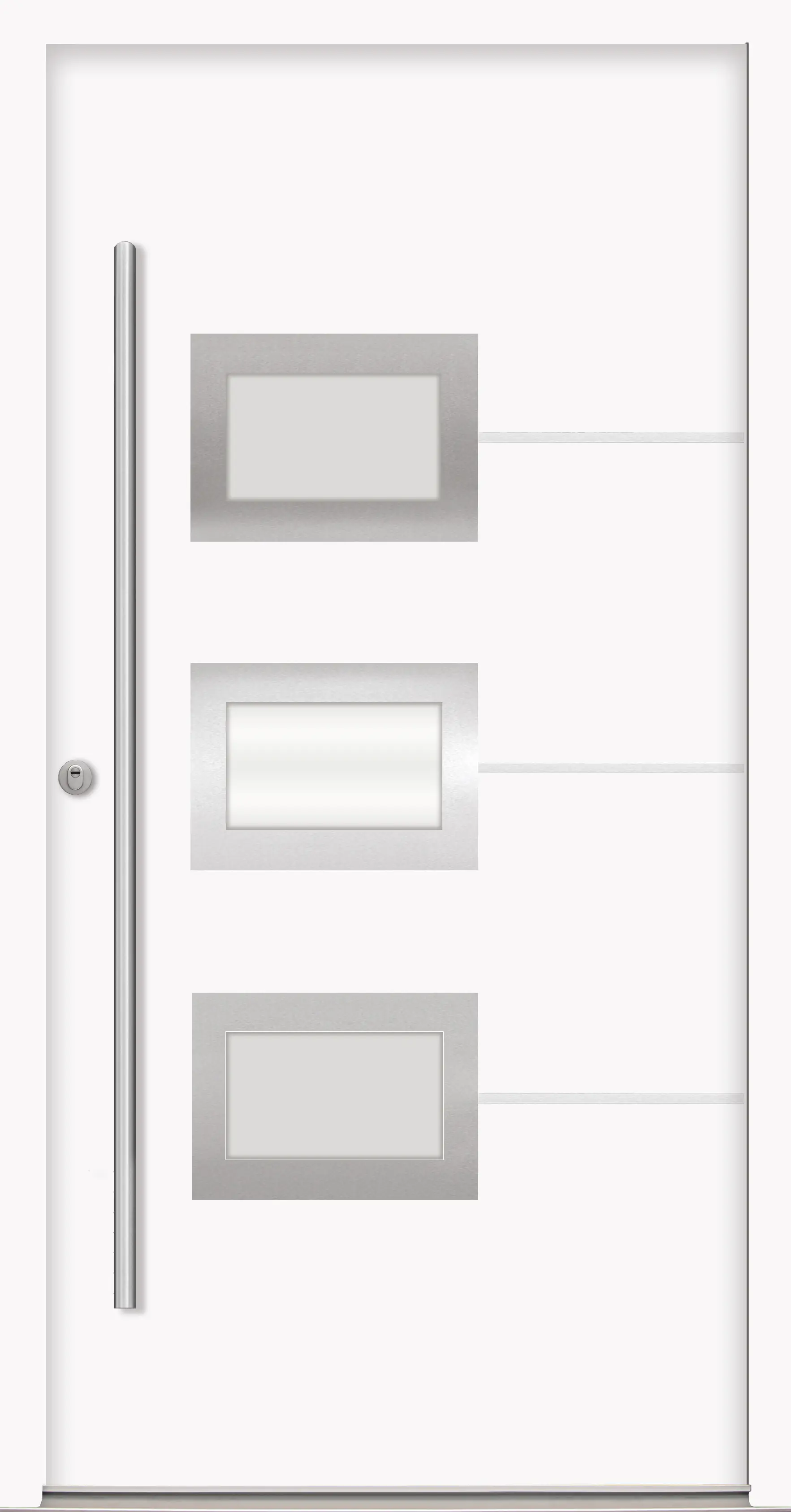 Splendoor Haustür Passivedoor Premium B03 RC2 Weiß DIN Links 100 x 210 cm
