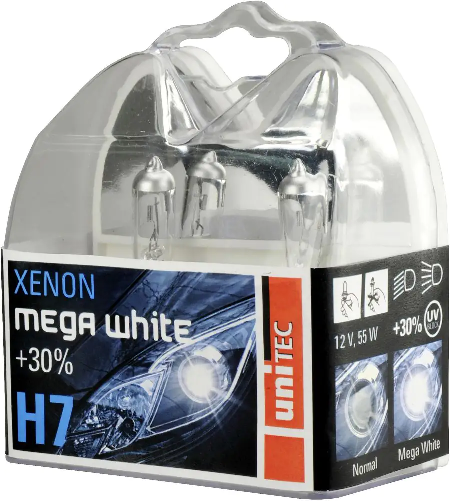 Unitec Scheinwerferlampe H7 Xenon Mega White 12V 55W Unitec Scheinwerferlampe H7 Xenon Mega White 12V 55W