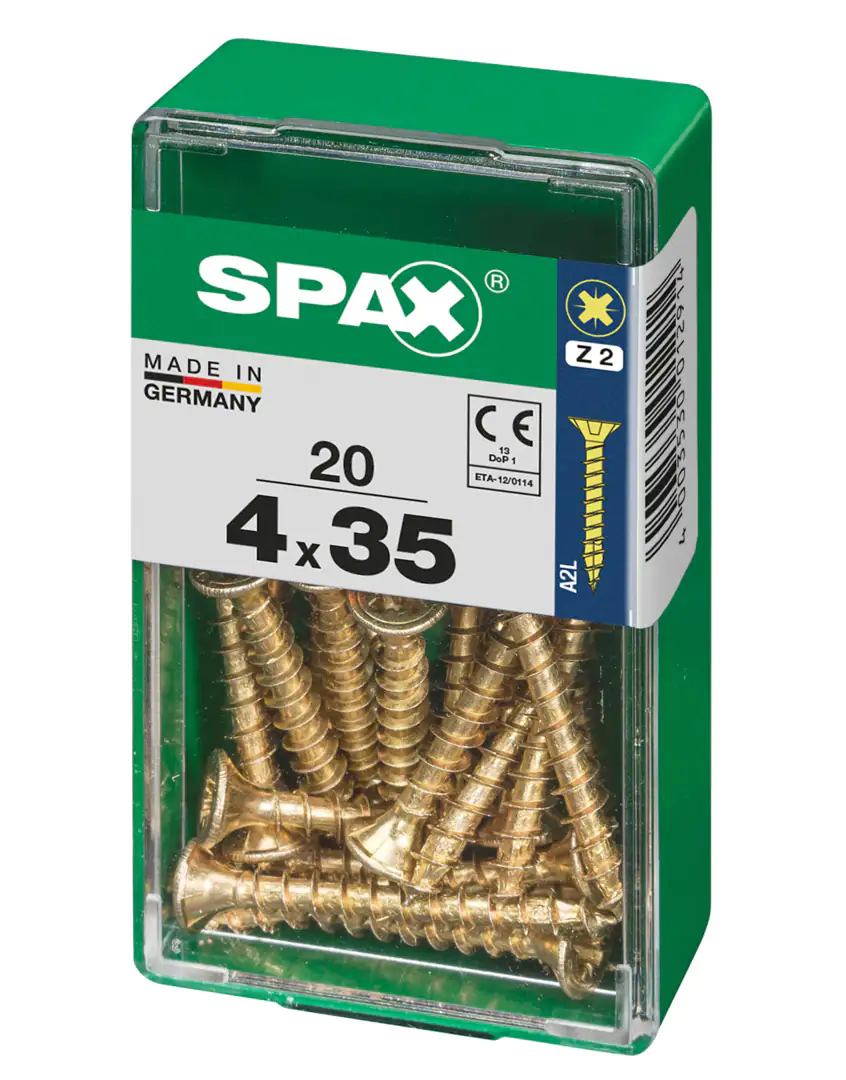 Spax Universalschrauben 4.0 x 35 mm PZ 2 - 20 Stk.