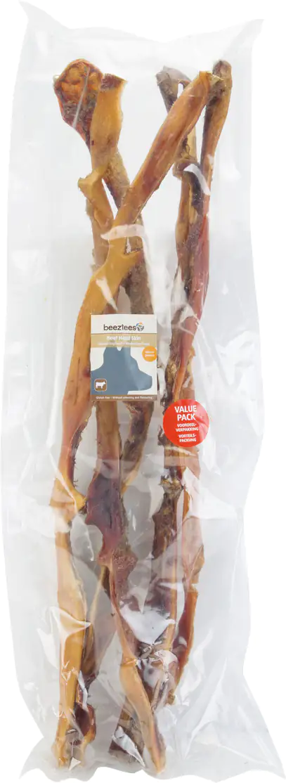Beeztees Rinderkopfhaut 5 Stück, Länge 70 - 80 cm Beeztees Rinderkopfhaut 5 Stück, Länge 70 - 80 cm