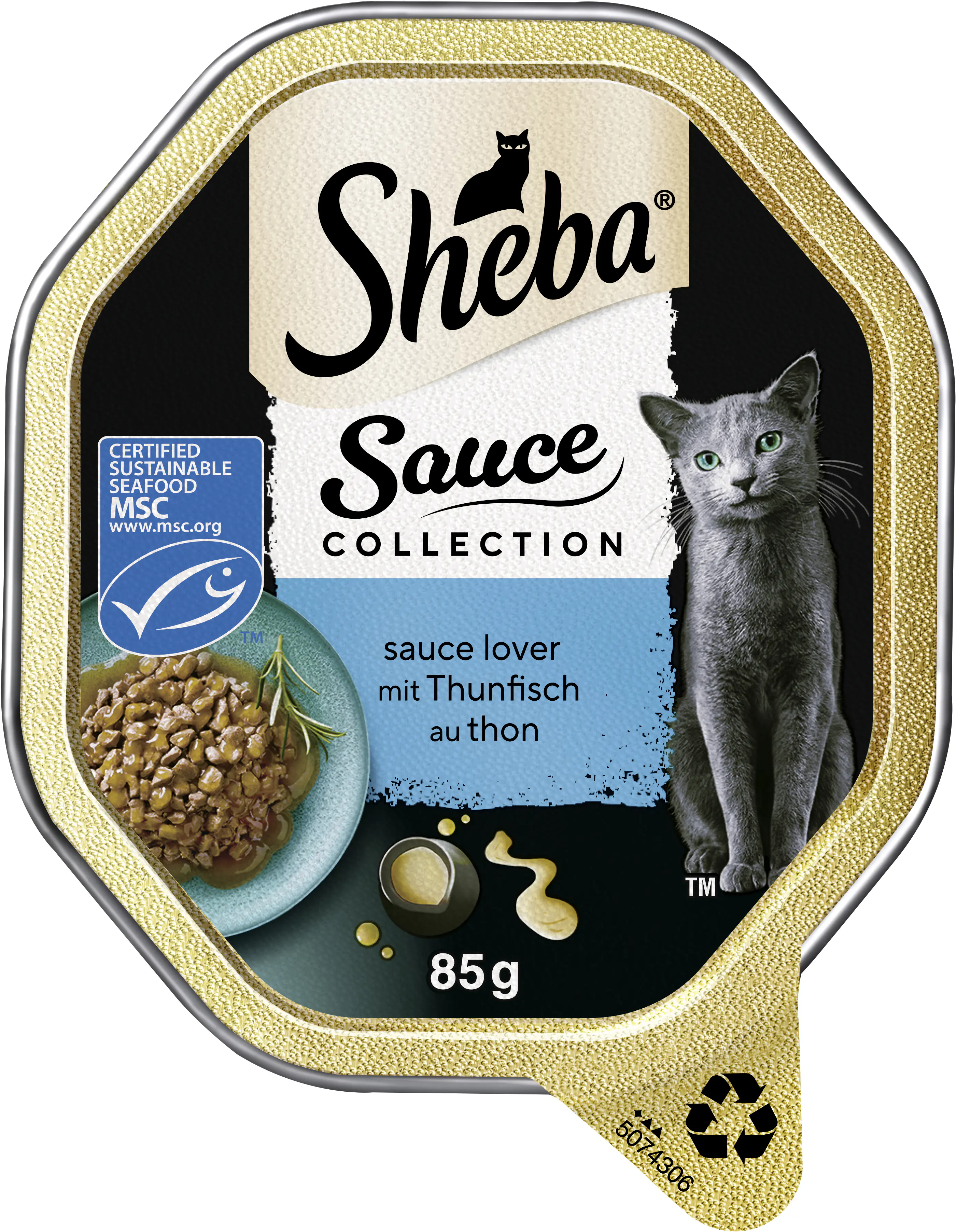 Sheba Sauce Collection Katzennassfutter Adult 85 g Sauce Lover mit Thunfisch