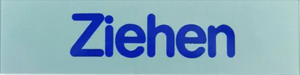 Conacord Klebeschild "Ziehen" Conacord Klebeschild "Ziehen"