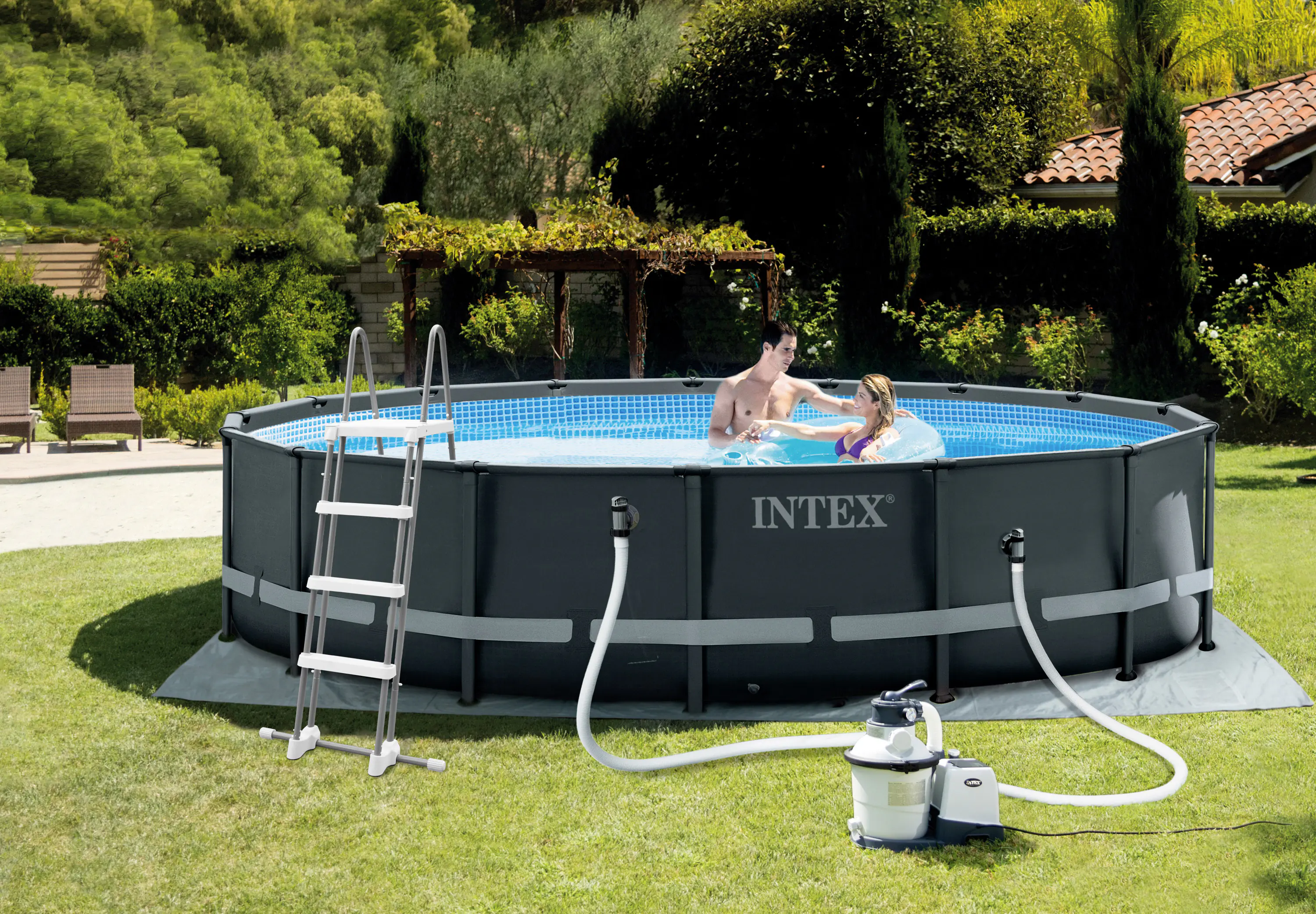 Intex Frame Pool Set Ultra Rondo Ø 549 x 132 cm Intex Frame Pool Set Ultra Rondo Ø 549 x 132 cm