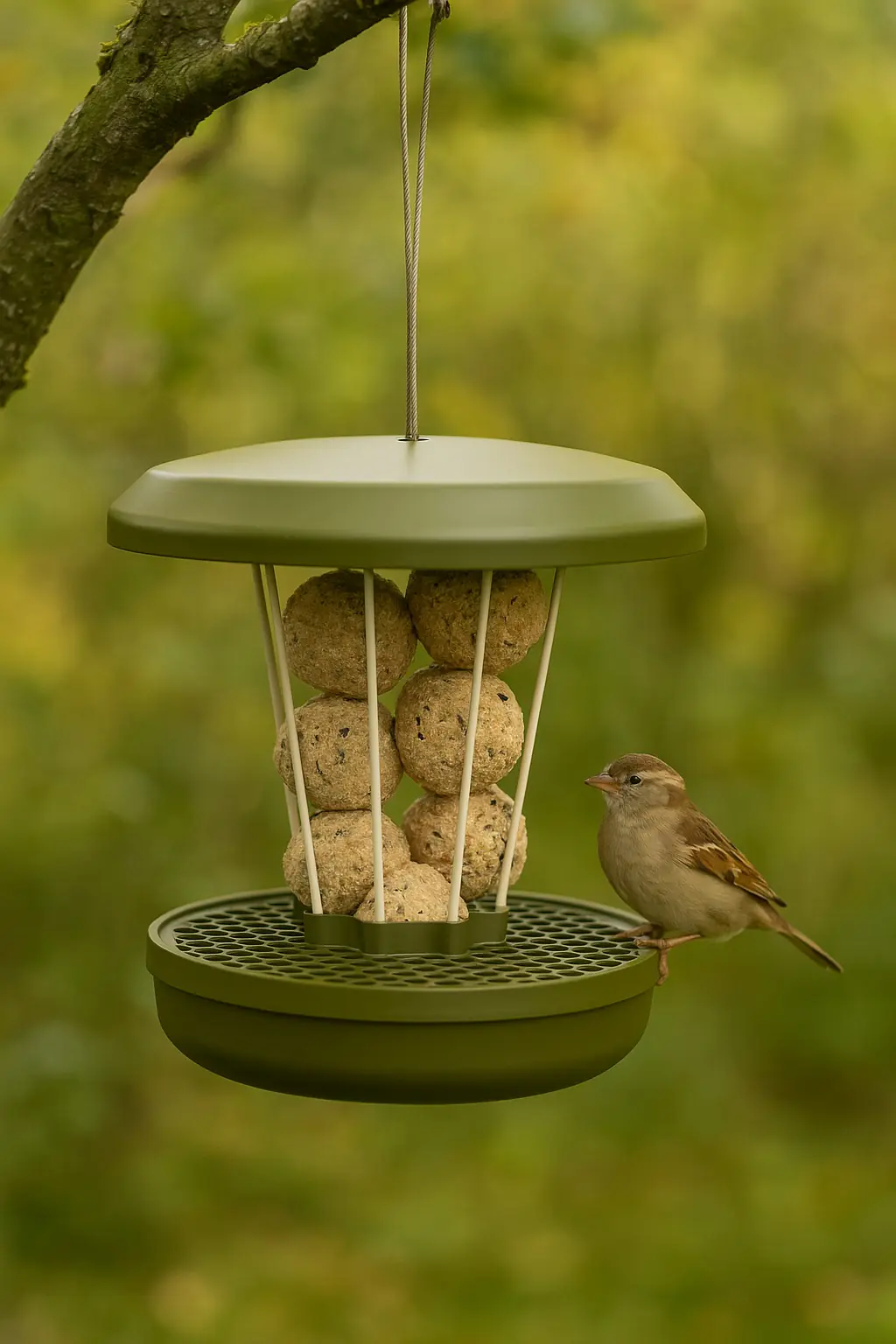 Swissinno Vogelfutterhaus Lucerne dunkelgrün Swissinno Vogelfutterhaus Lucerne dunkelgrün