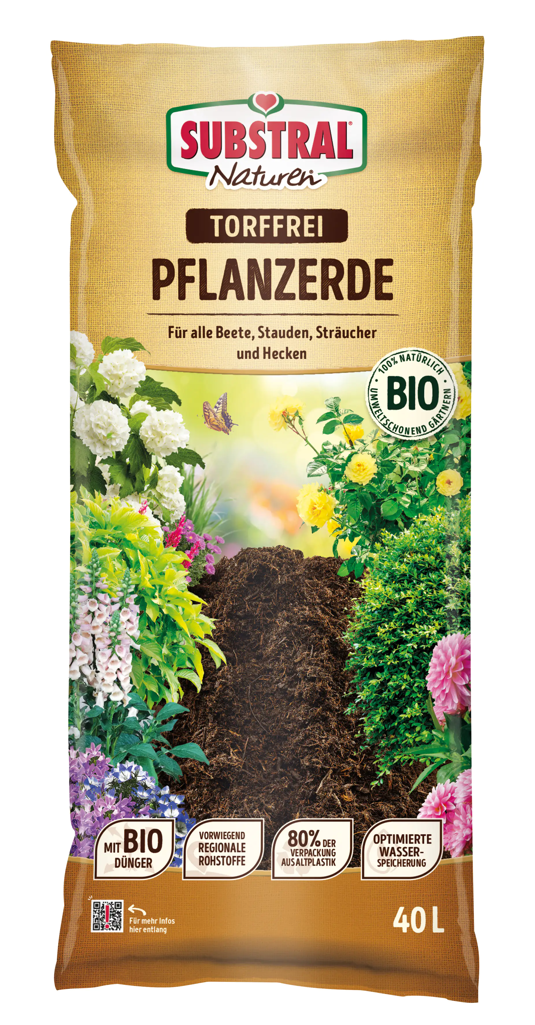 Substral Naturen Pflanzerde 40 L torffrei