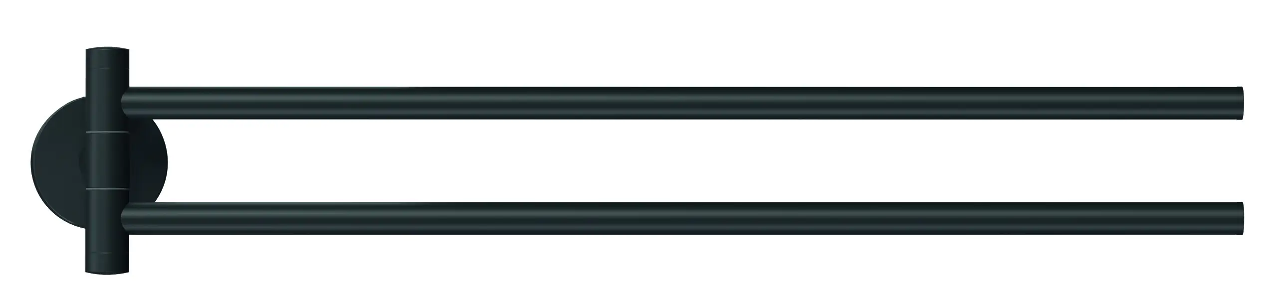 tesa Moon Black Handtuchhalter schwarz zweiarmig schwenkbar tesa Moon Black Handtuchhalter schwarz zweiarmig schwenkbar