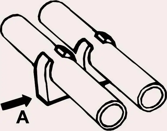 Cornat Rohr-Clip doppelt für 15 mm Ø - Rohre