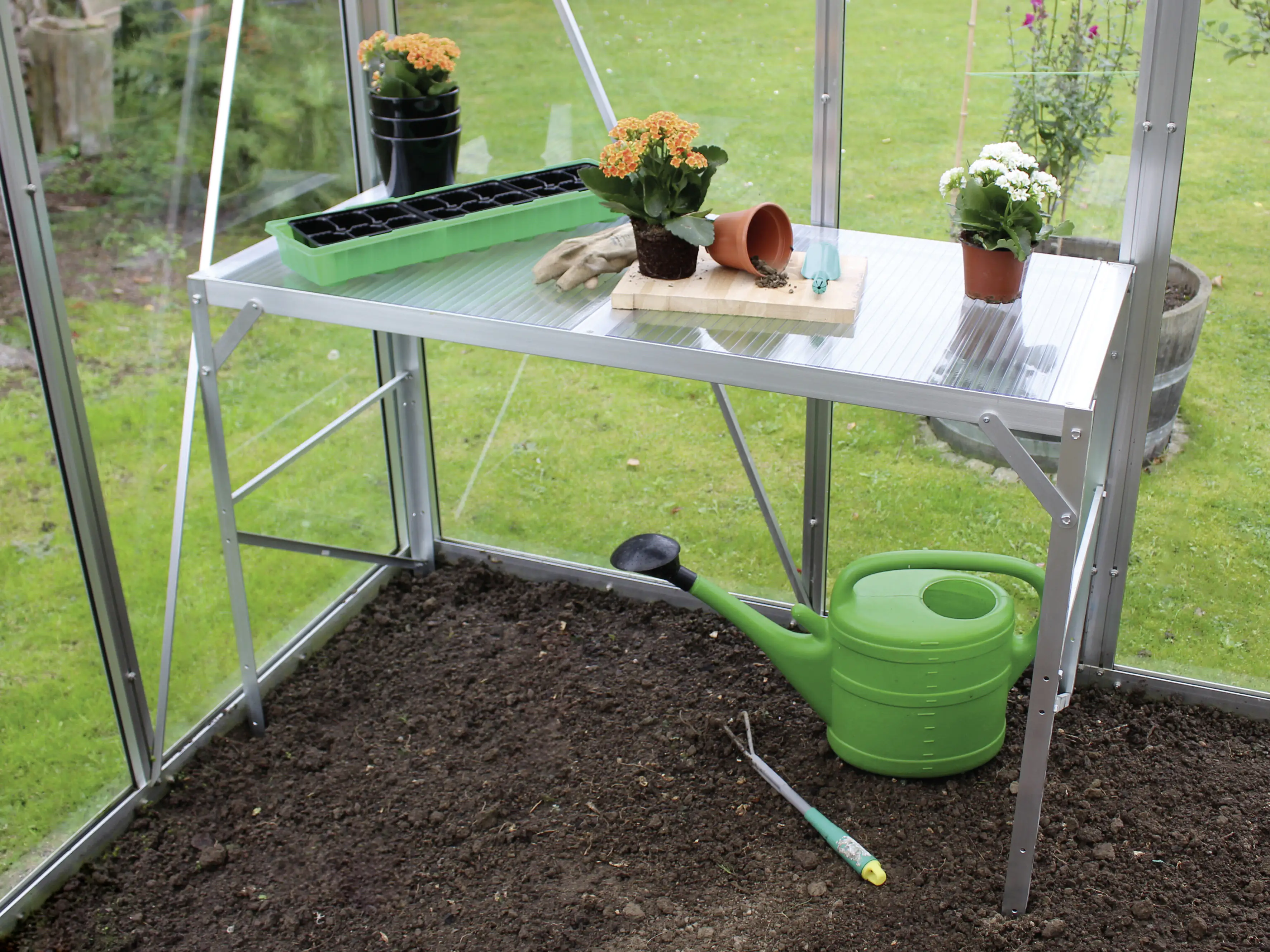 Vitavia Alutisch 121 x 54 x 76 cm aluminium 16 mm Hohlkammerplatten Vitavia Alutisch 121 x 54 x 76 cm aluminium 16 mm Hohlkammerplatten